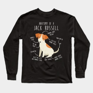 Jack Russell Terrier Dog Anatomy Long Sleeve T-Shirt